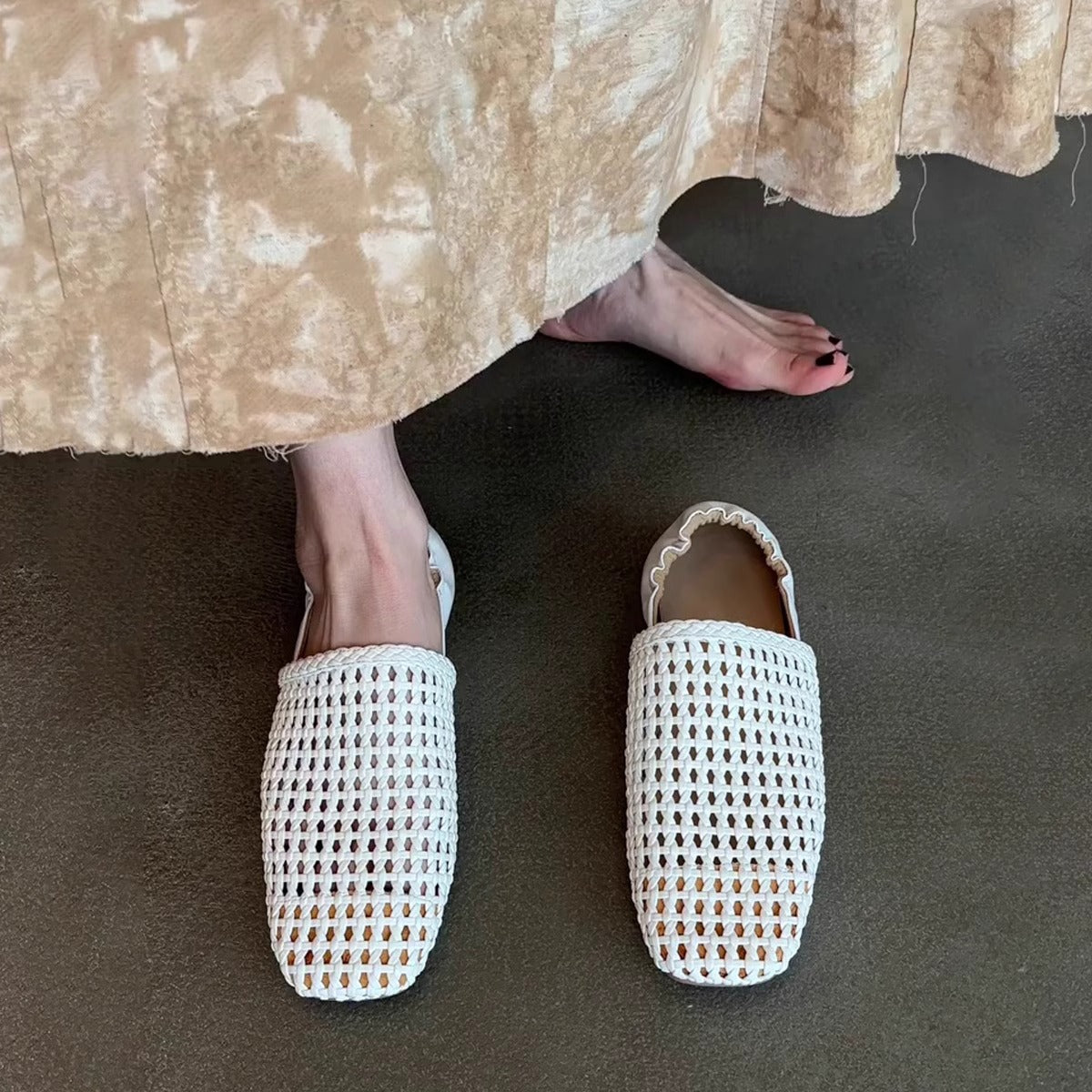 Damen Slipper Bequem Lässig Mit Netzdesign - Norvielle