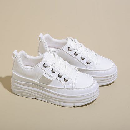 Damen Sneaker Plateau Atmungsaktives Obermaterial Sportlich