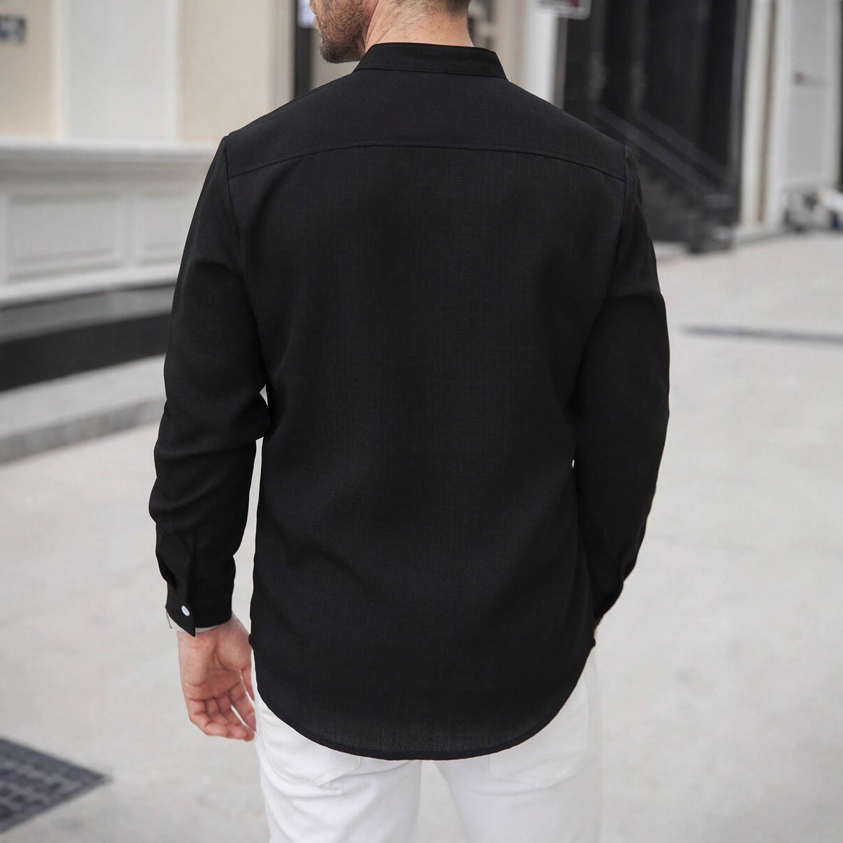 Herren Hemdbluse Slim Fit Modern Berlin Stil