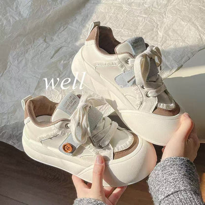 Damen Laufschuhe Sportlich Bequem Schnürsystem Schwarz - Norvielle