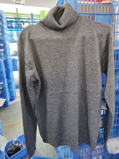 Herren Rollkragenpullover Merinowolle Elegantes Design