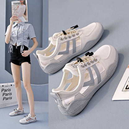 Damen Sneaker Atmungsaktives Mesh Schnürsystem