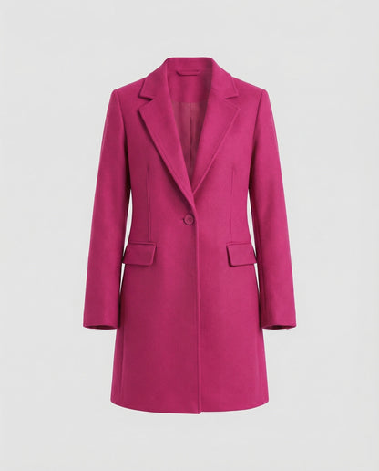 Damen Blazer Lang mit Struktur
