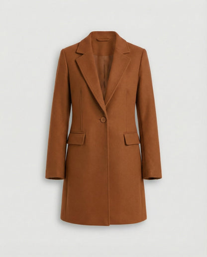 Damen Blazer Lang mit Struktur