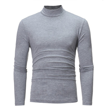 Herren Langarm T-Shirt Modern Slim Fit Kragen