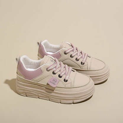 Damen Plateau Sneaker Weich Atmungsaktiv
