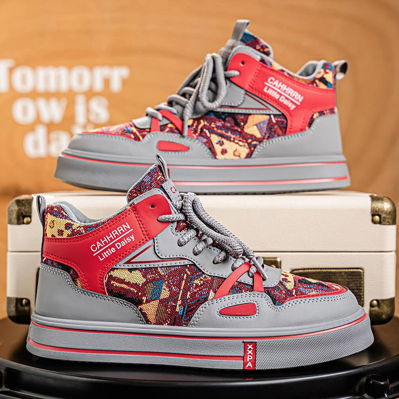 Damen High- Sneaker Atmungsaktives Material Dämpfung