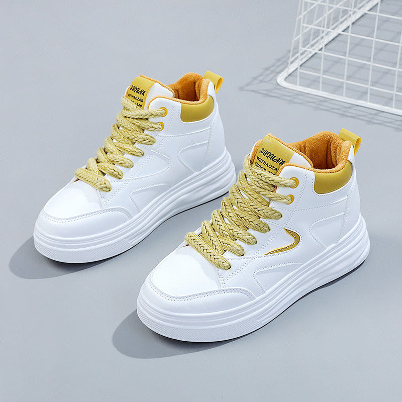 Damen Sneaker Sportlich Schnürung