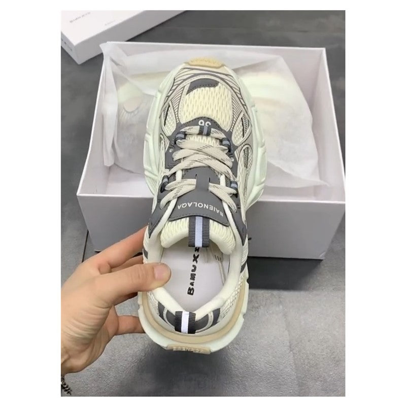 Damen Sneaker Sportlich Atmungsaktives Mesh Stabile Sohle