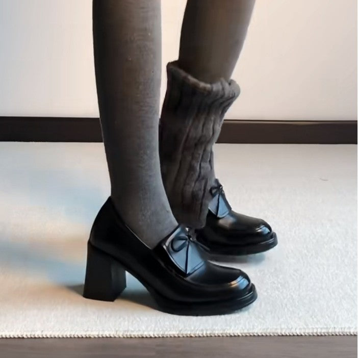 Damen Stulpen Rippmuster Warm - Norvielle