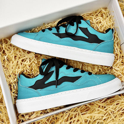 Damen Sneaker Vintage Retro Style Schuhe