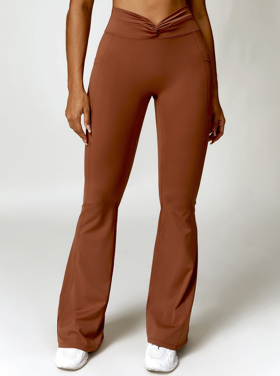 Hohe Taille Damen Schlaghose Figurformend