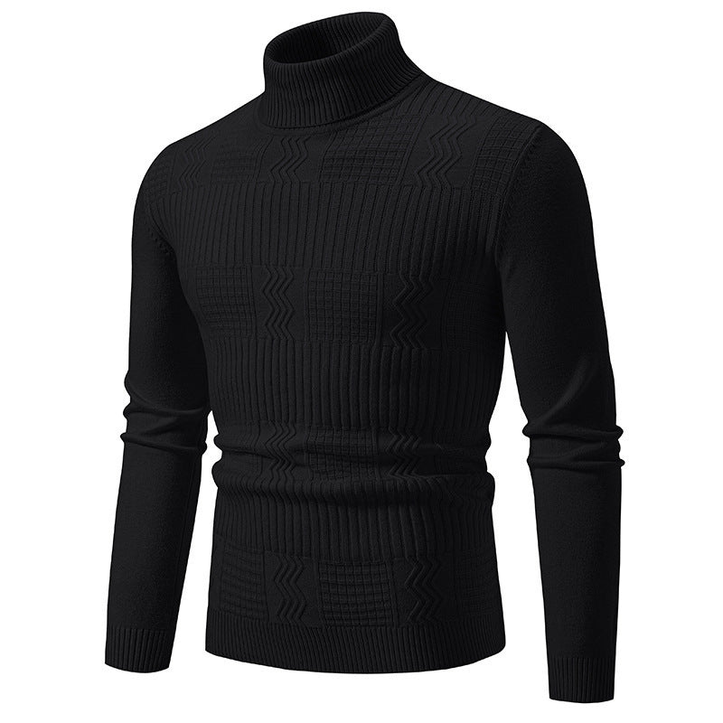 Herren Rollkragenpullover Modernes Strickdesign Elegantes Design