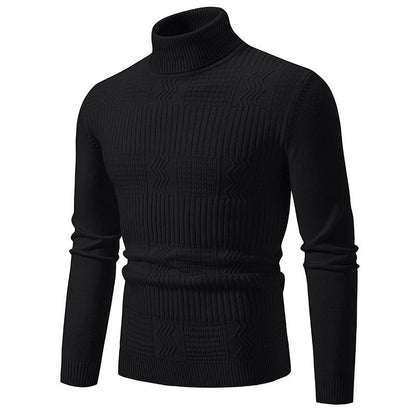 Herren Rollkragenpullover Modernes Strickdesign Elegantes Design
