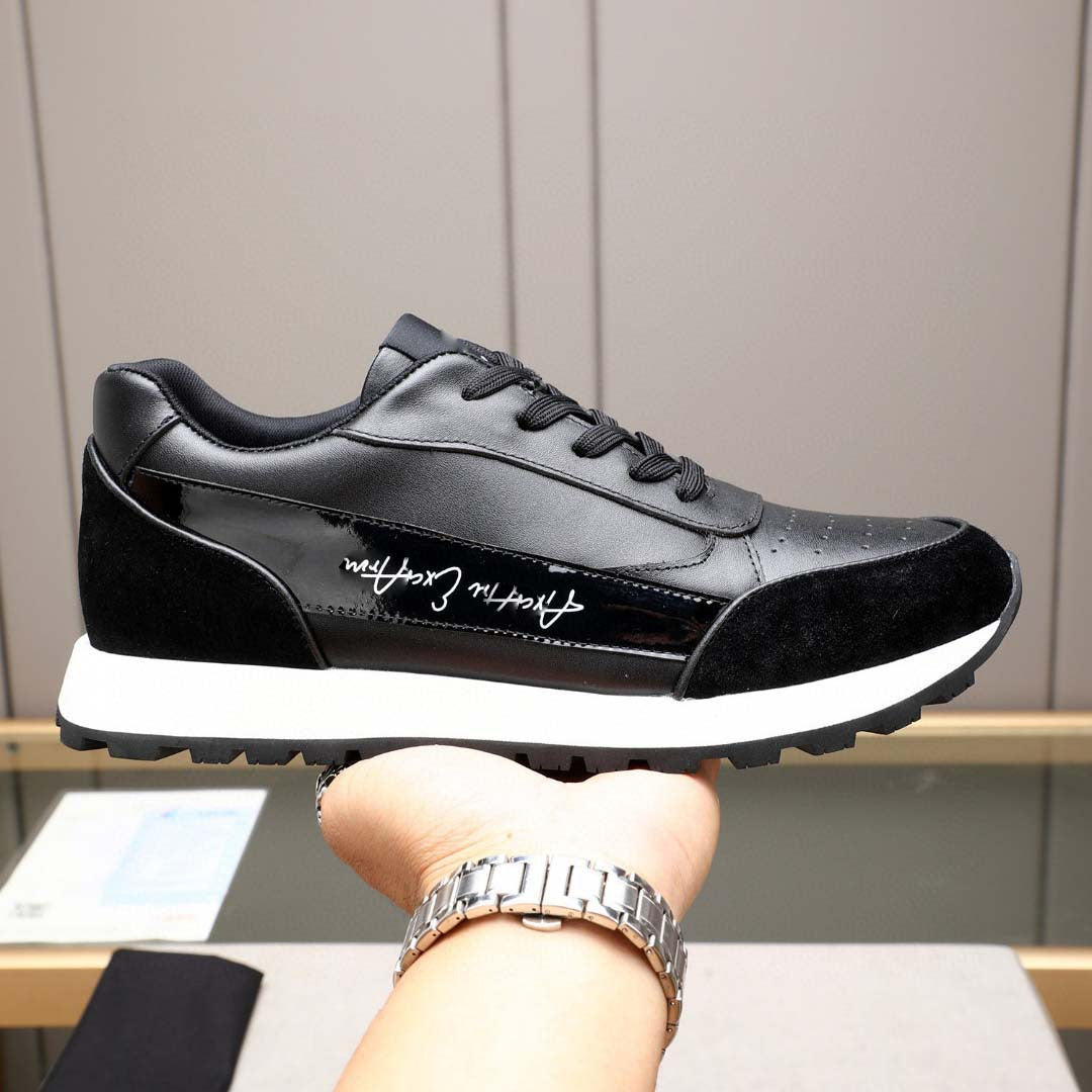 Damen Sneaker Leder Laufsohle Sport