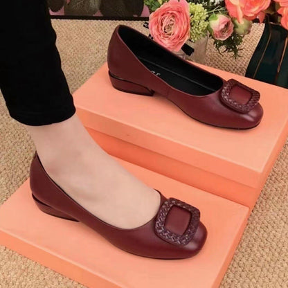 Damen Ballerinas Bequem Mit Schmuckdetail