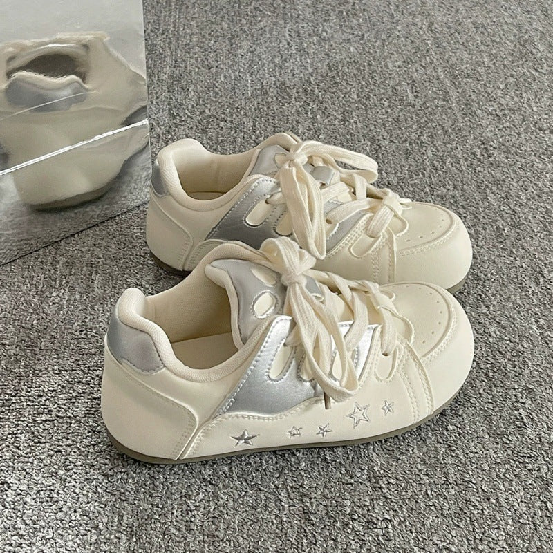 Damen Sneaker Sportlich Atmungsaktives Obermaterial Mit Tiermuster - Norvielle