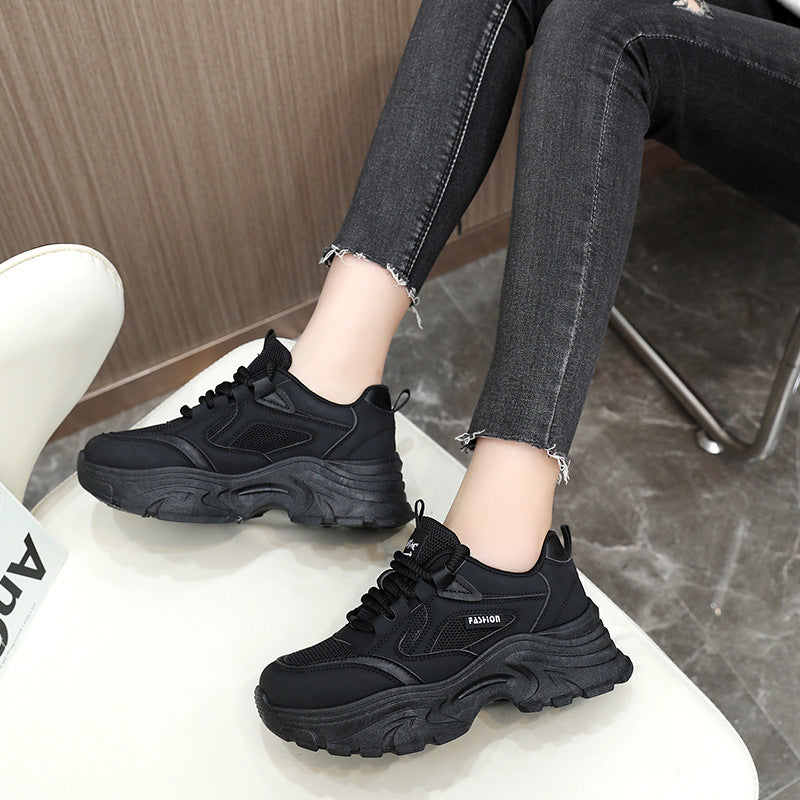 Damen Laufschuhe Chunky Atmungsaktives Mesh Sportlich
