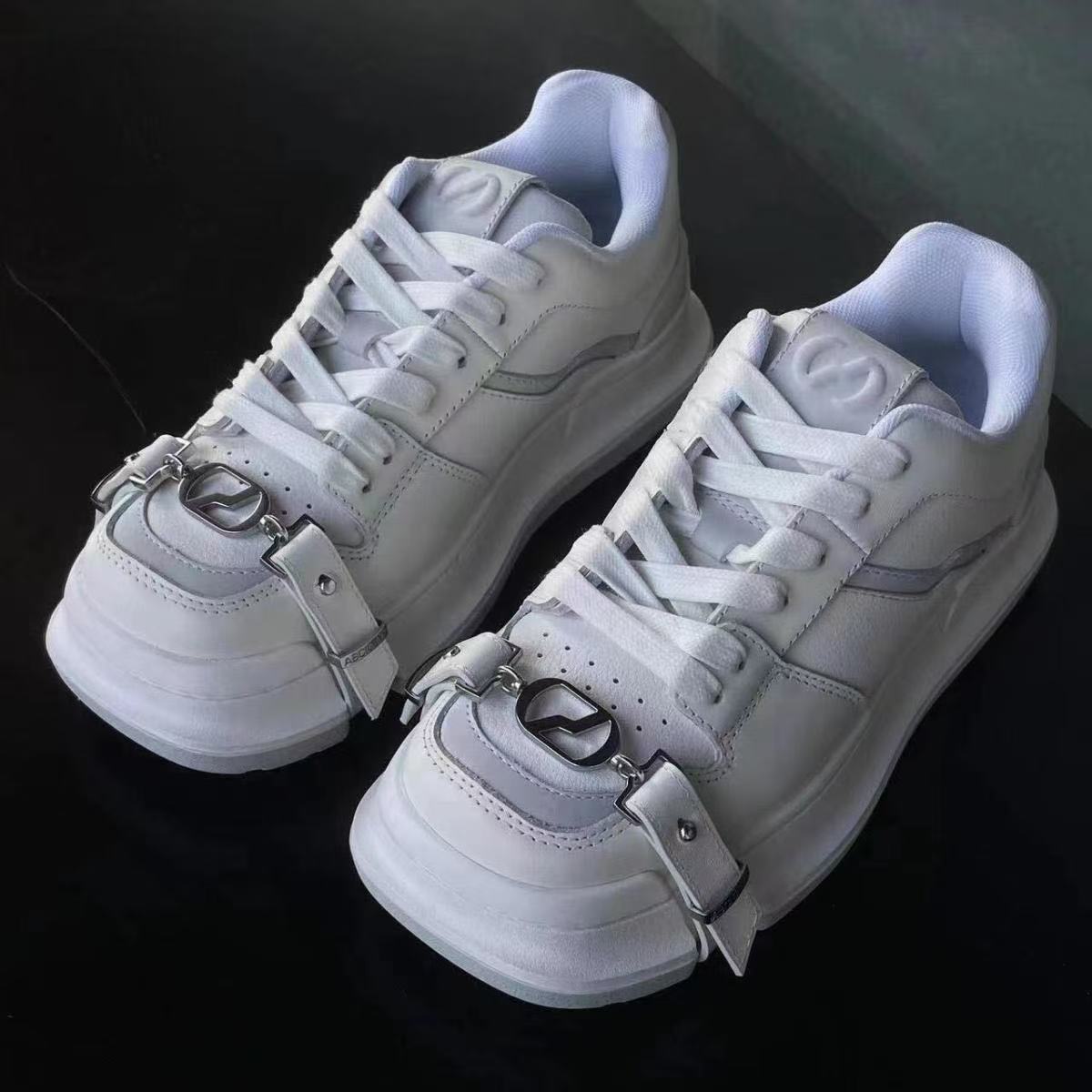 Damen Sneaker Schnallenverschluss Sportlich