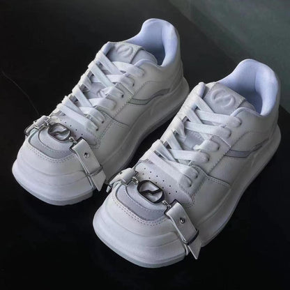 Damen Sneaker Schnallenverschluss Sportlich