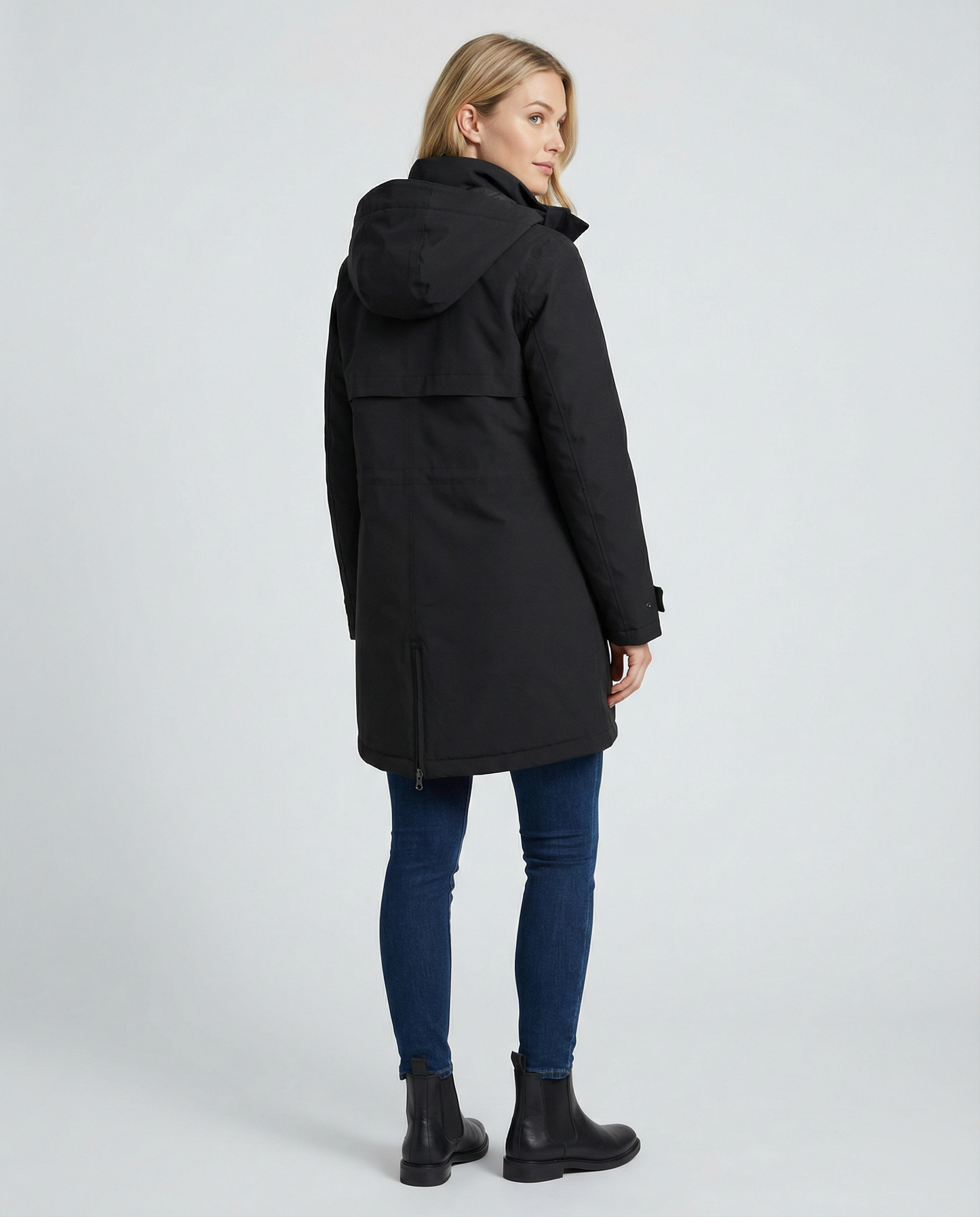 Damen Parka Wasserdicht Sportlich Mit Taschen