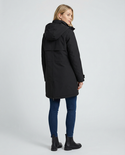 Damen Parka Wasserdicht Sportlich Mit Taschen