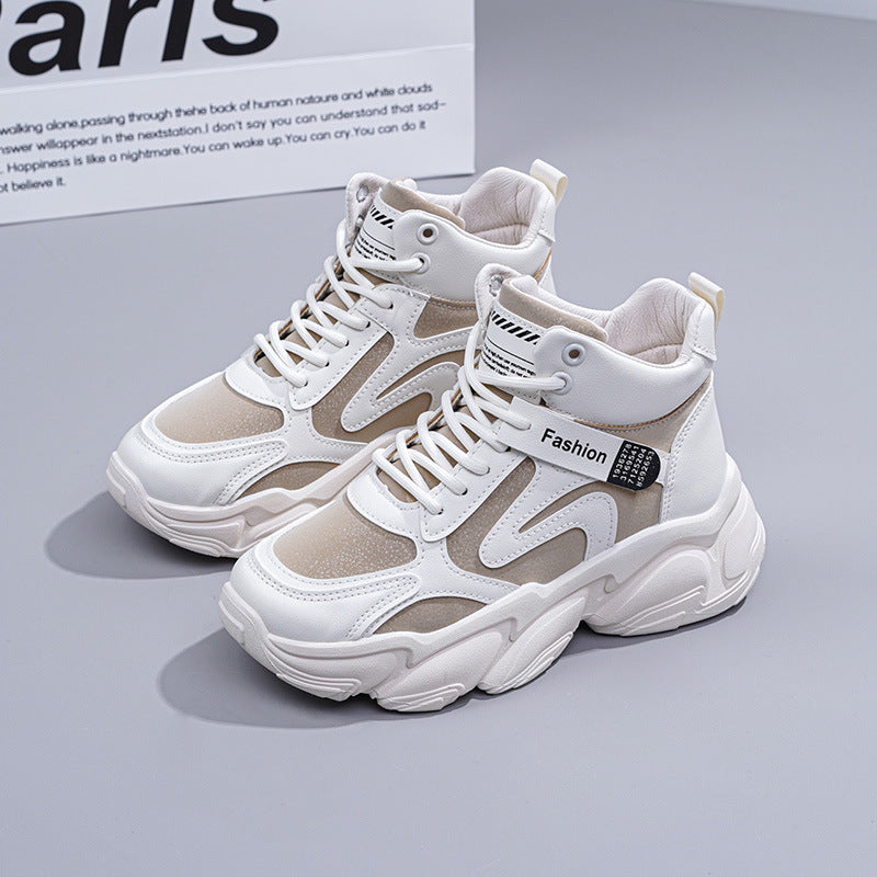Damen High- Sneaker Atmungsaktives Mesh Verstärktes Sohlenprofil