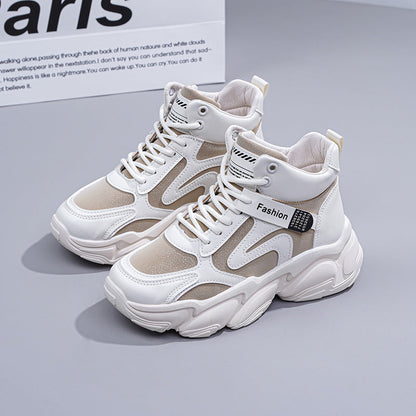 Damen High- Sneaker Atmungsaktives Mesh Verstärktes Sohlenprofil