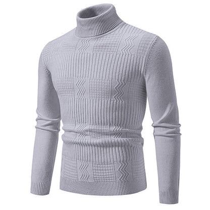 Herren Rollkragenpullover Modernes Strickdesign Elegantes Design