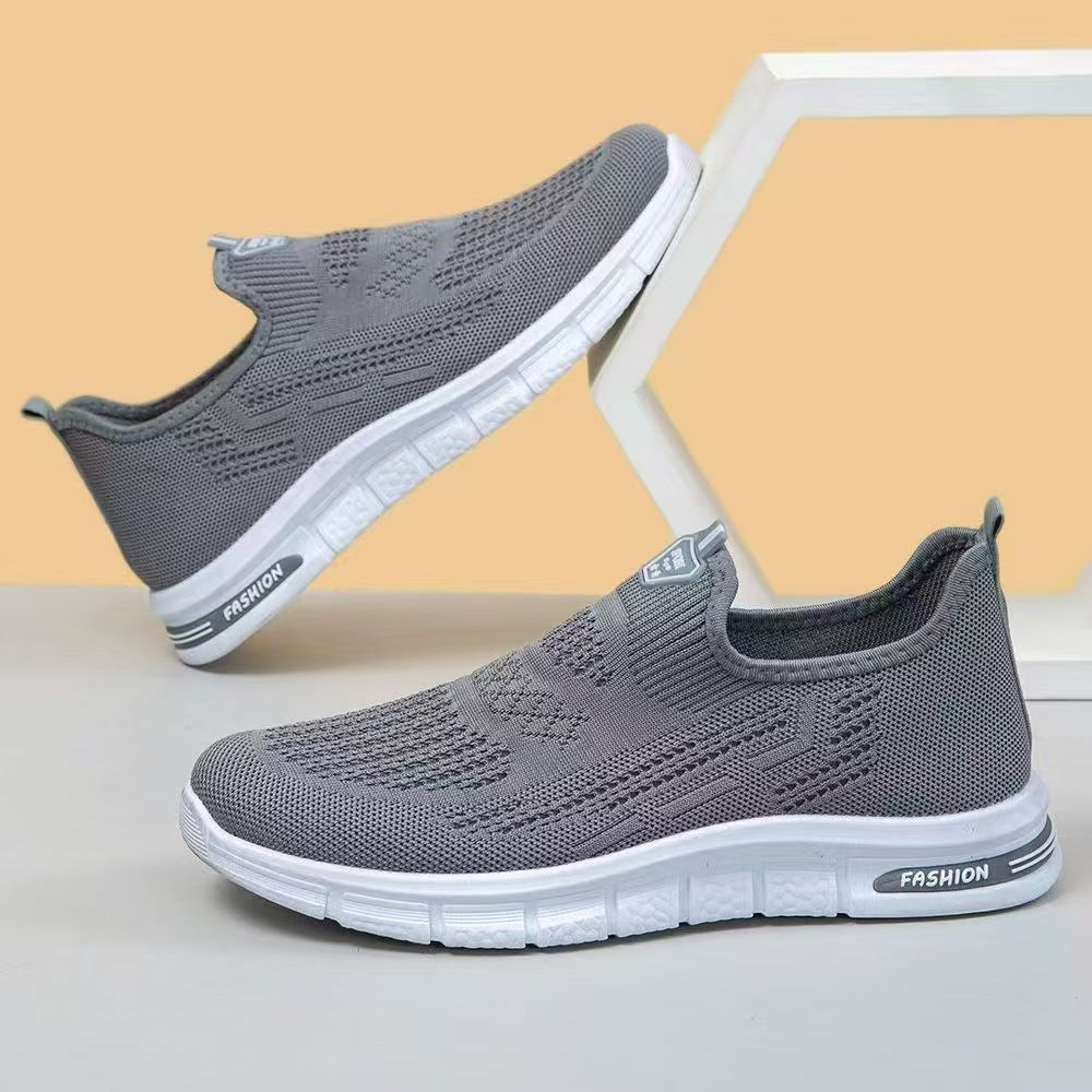 Damen Sneaker Sportlich Atmungsaktives Mesh Slip On