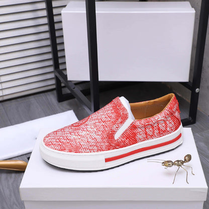 Damen Slip-On Sneaker Elastisch Atmungsaktiv Bequem