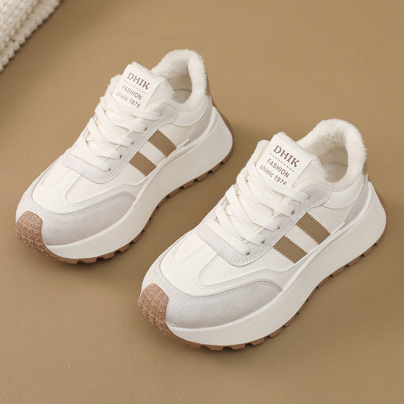 Damen Chunky Sneaker Rutschfest Plattform Schuhe Bequem
