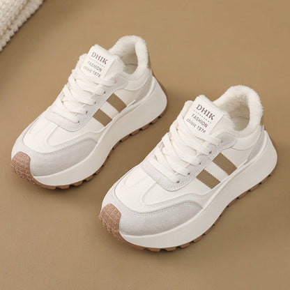 Damen Chunky Sneaker Rutschfest Plattform Schuhe Bequem