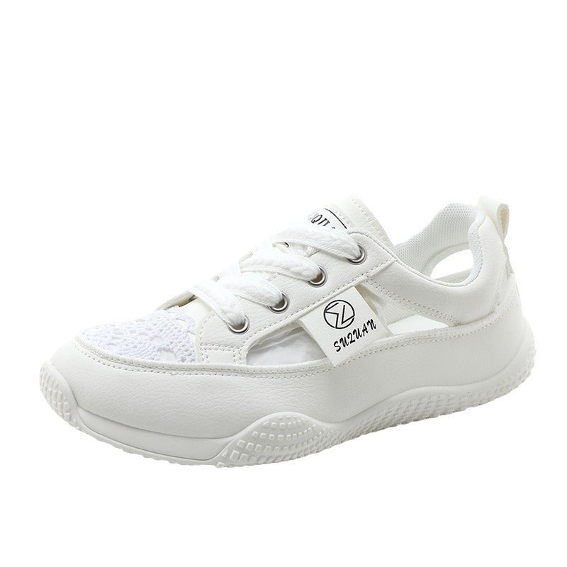 Damen Sneaker Atmungsaktives Netzdesign Florales Muster
