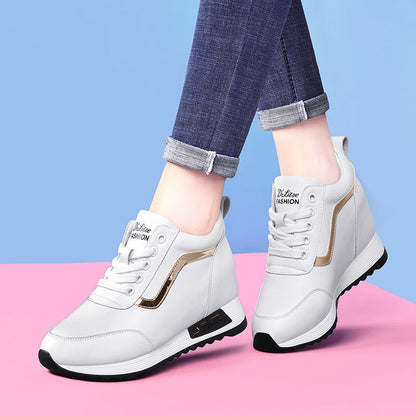 Damen Sneaker Plateau Sohle Hoch Modisch