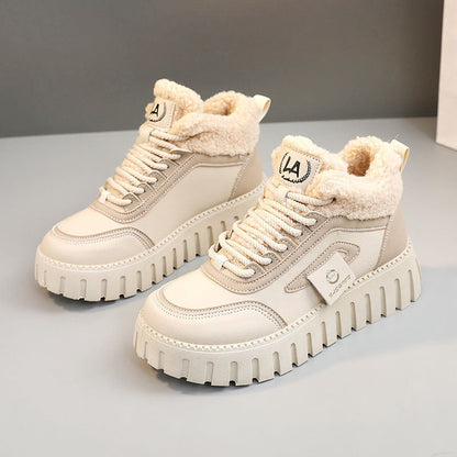 Damen High- Sneaker Weich Gefüttert Rutschfest