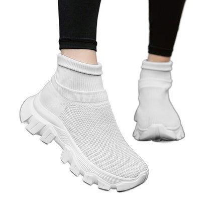 Damen Sneaker Strick Bequem Sportlich