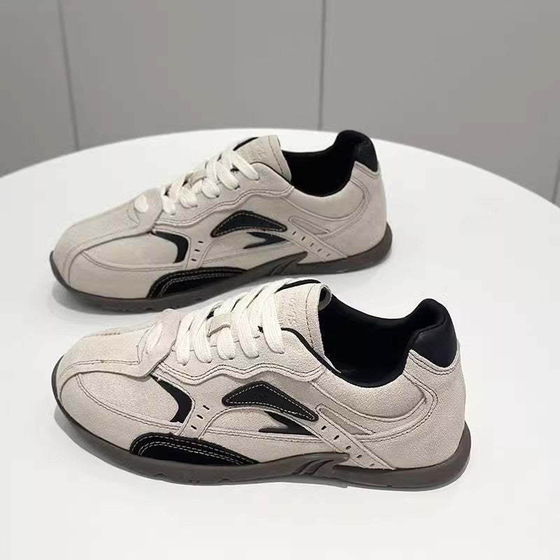 Damen Sneaker Weiches Wildleder Bequem Rutschfest
