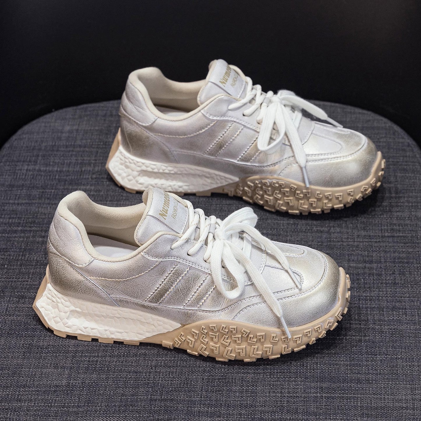 Damen High Sneaker Chunky Atmungsaktives Mesh