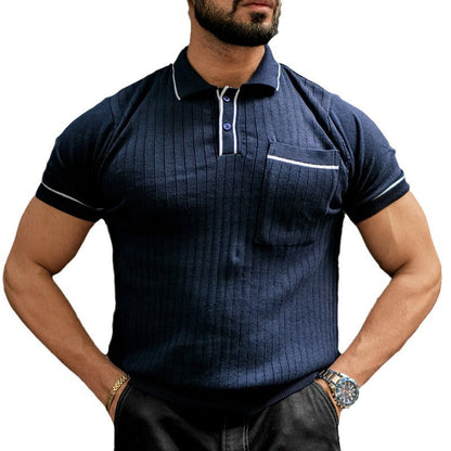Herren Poloshirt Classic Brusttasche