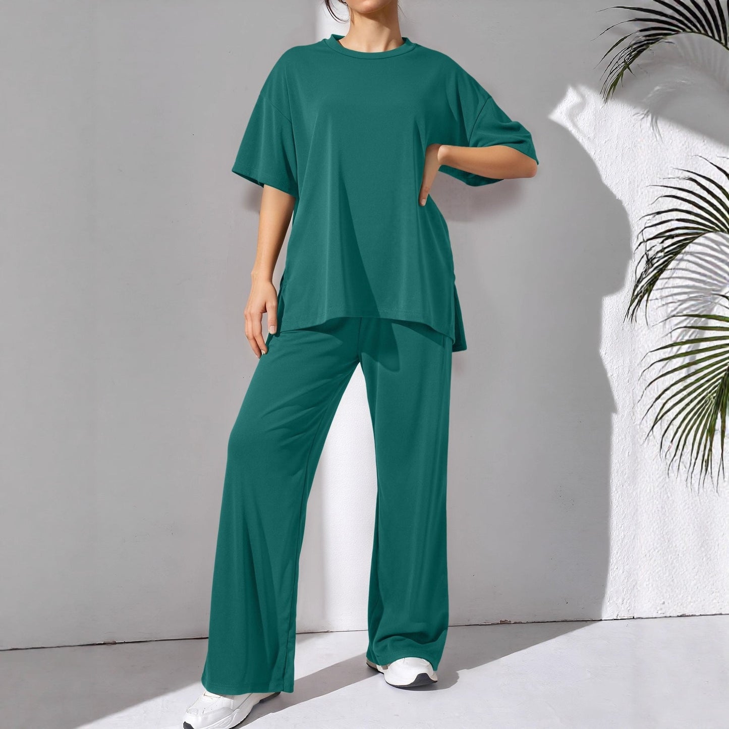 Damen Freizeit-Set Bequemes Weites Oberteil
