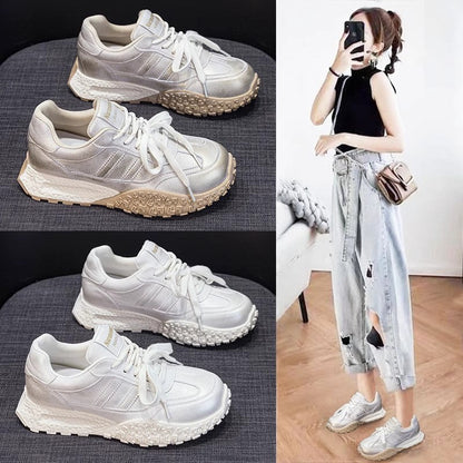 Damen Sneaker Sportlich Strukturiert