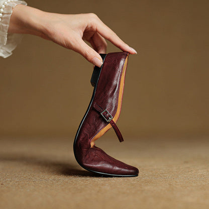 Damen Leder-Slipper Echtleder Bequem