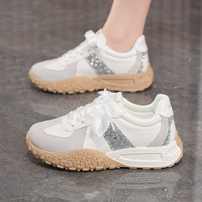 Damen Sneaker Glitzer Flexibel