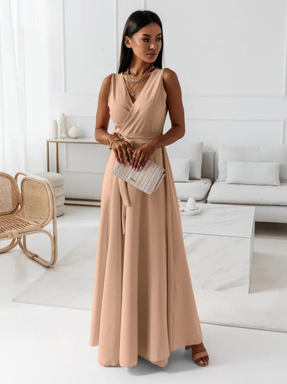 Damen Minikleid Wickelkleid V-Ausschnitt Elegantes Design
