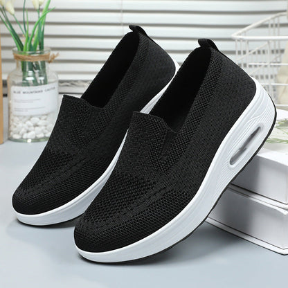 Damen Sneaker Bequem Weich Slip On
