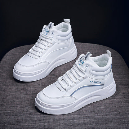 Damen High- Sneaker Dicke Sohle Weich