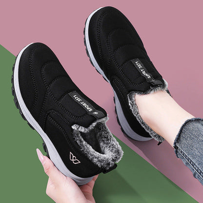 Damen Slip-On Schuhe Gefüttert Bequem