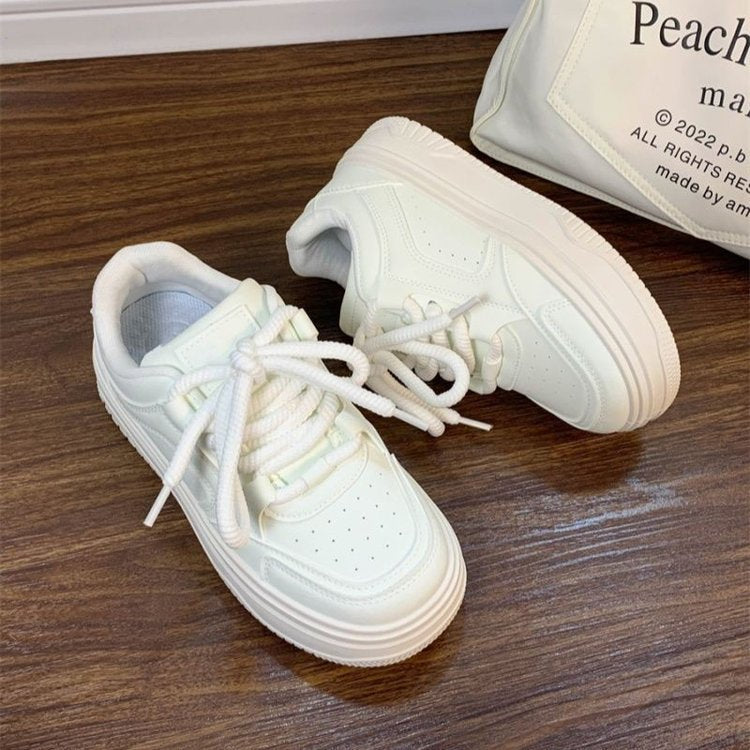 Damen Plateau Sneaker Ergonomisch Bequem