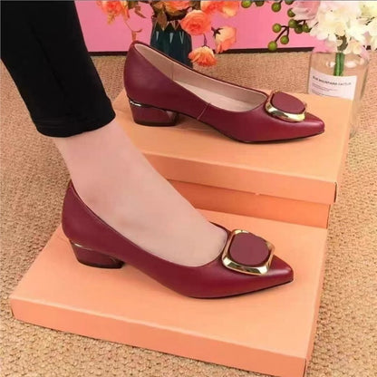 Damen Hochhackige Pumps Glänzend Metallic Schmuckdetails